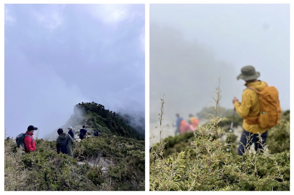 關山嶺山回程濃霧